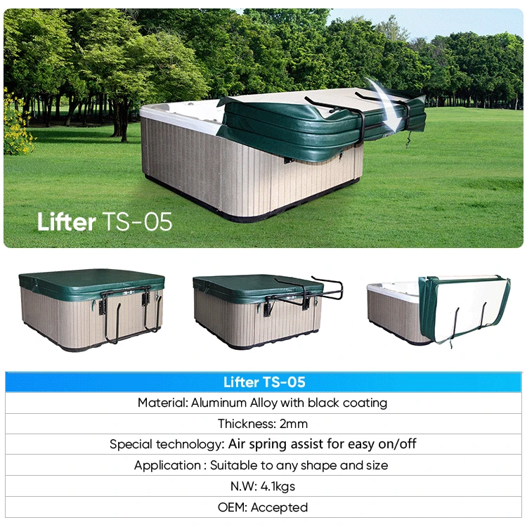 Aluminum SPA Cover Lifter: Air Spring Assist, Universal Fit & Effortless Single-Person Operation suppliers