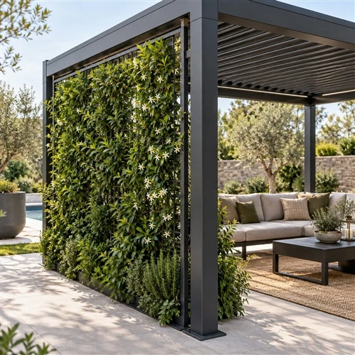 Come aggiungere privacy a una pergola